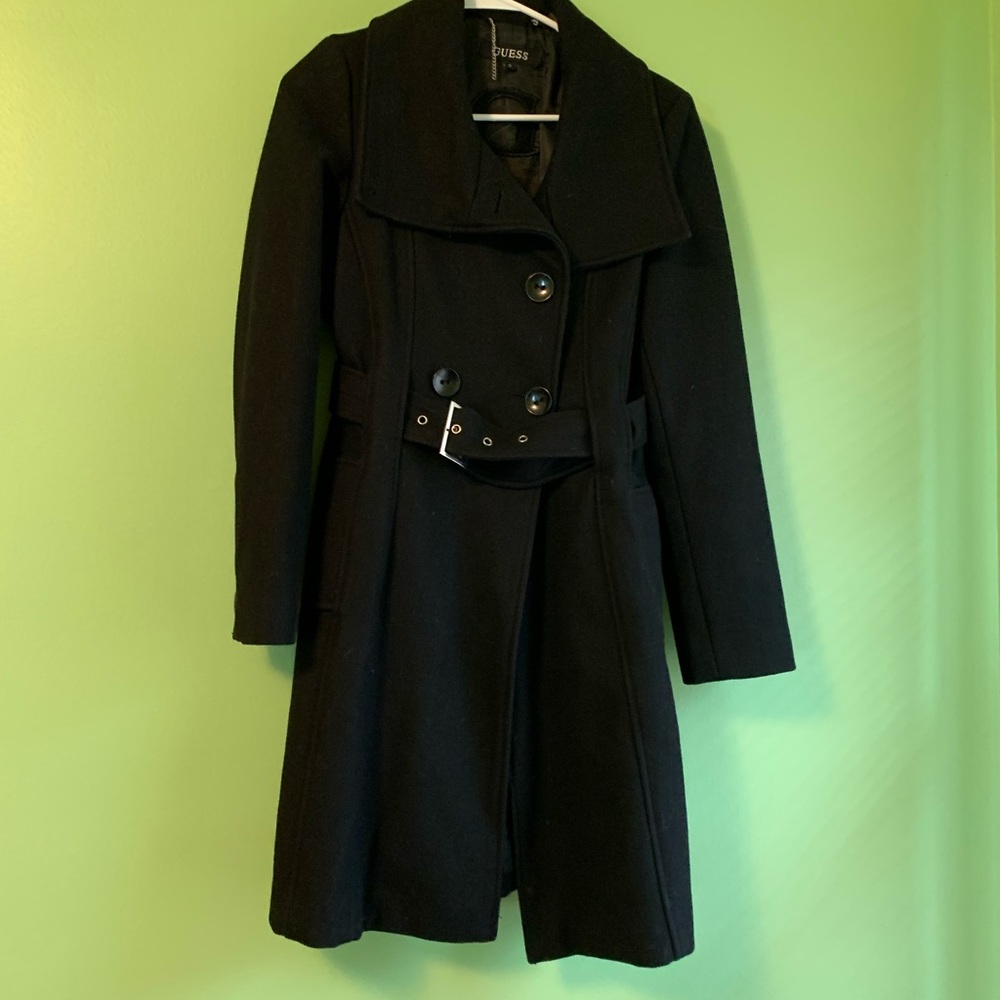 Guess Women's Black Trench Coat